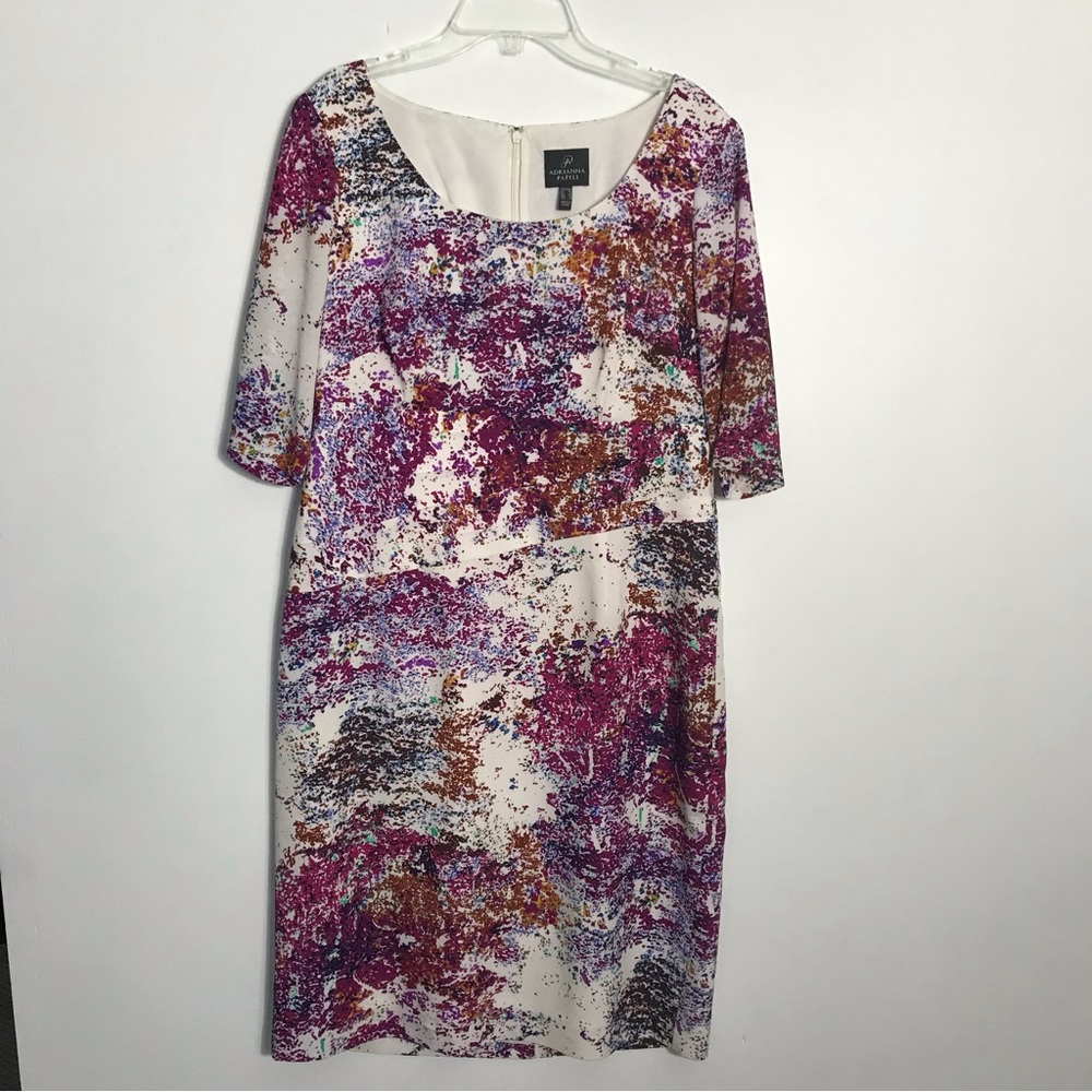 Adrianna Papell Abstract Print Dress
